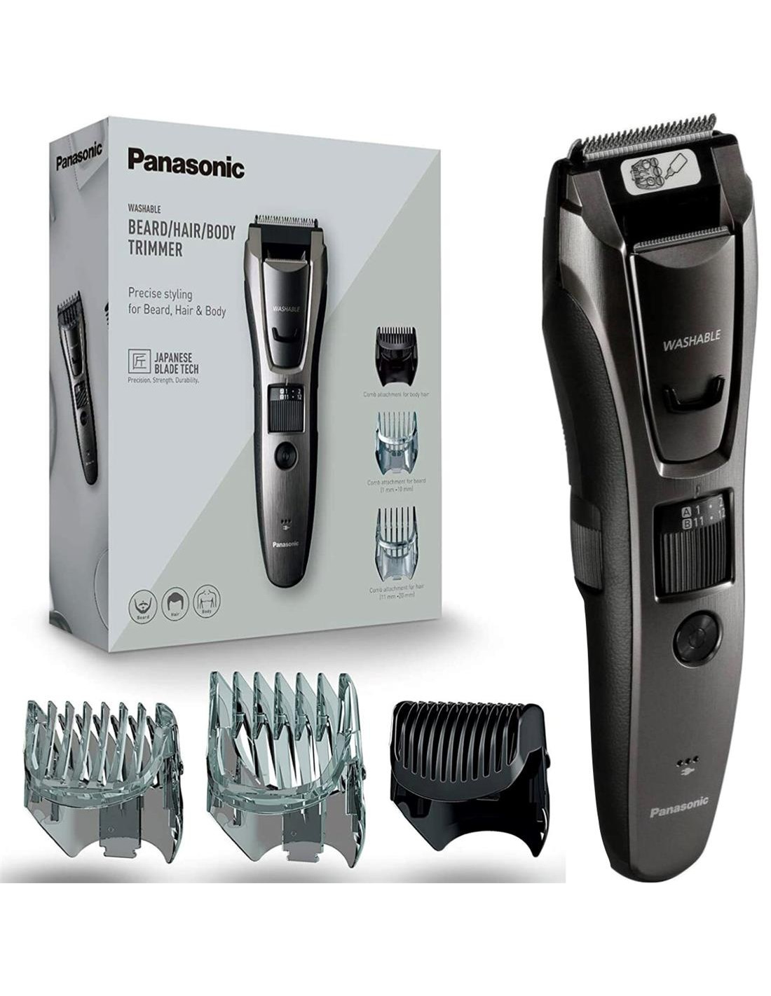 Panasonic ER-GB80-H503 Recortadora para Pelo, Barba y Cuerpo Recargable