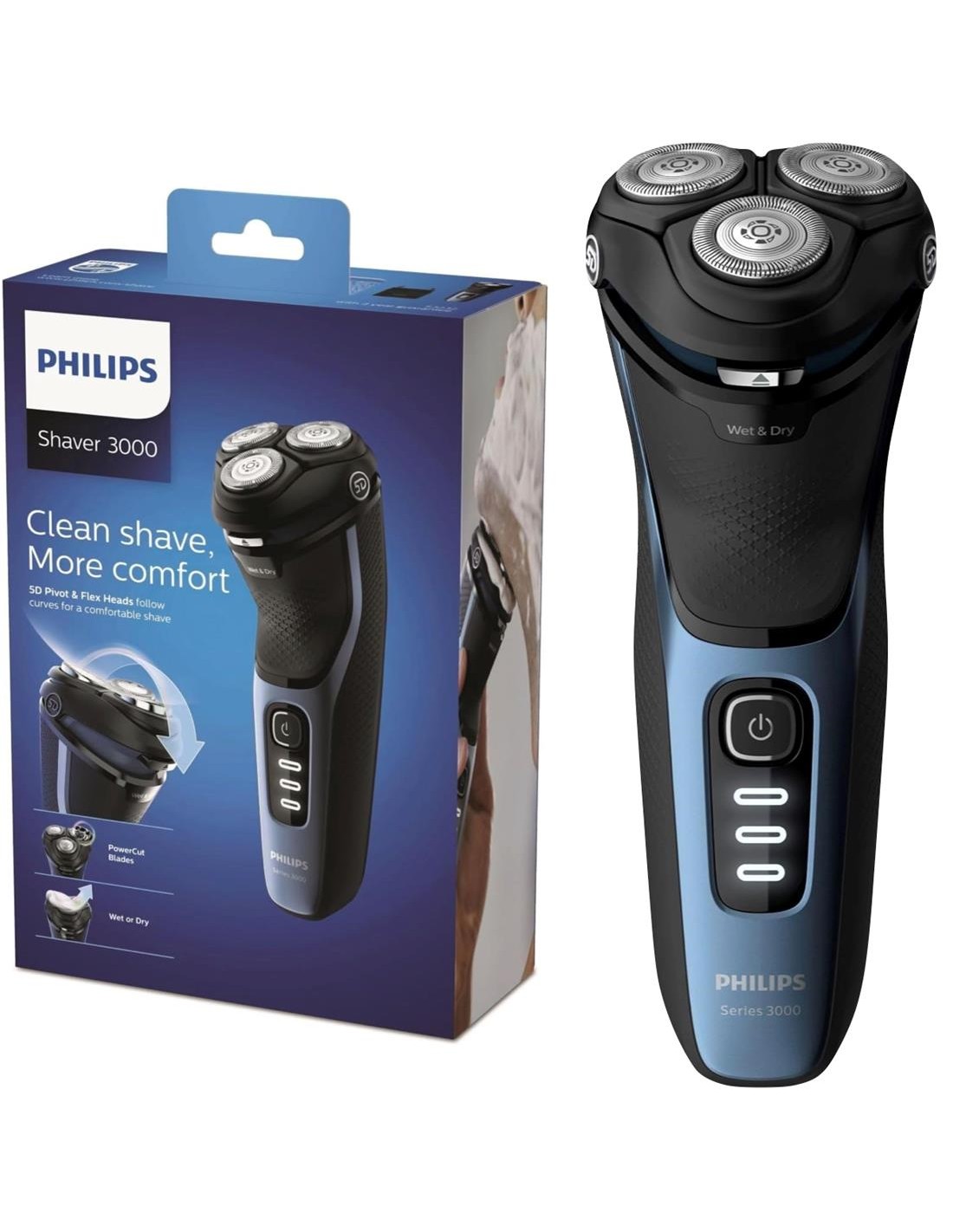 Philips Afeitadora S3232/52 Wet and Dry Recargable