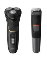 Philips Afeitadora S3333/58 Wet & Dry Pack con Trimmer 6-1