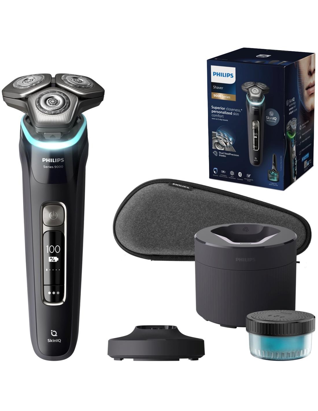 Philips Afeitadora S9976/55 Recargable Wet & Dry con SkinIQ
