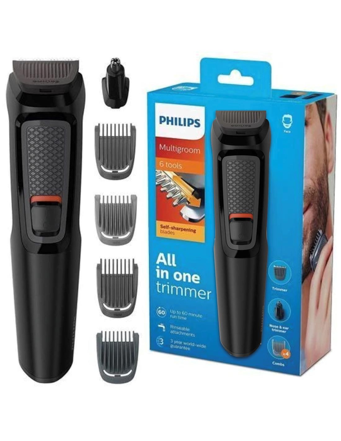Philips MG3710/15 Recortadora Multigroom 6 in 1