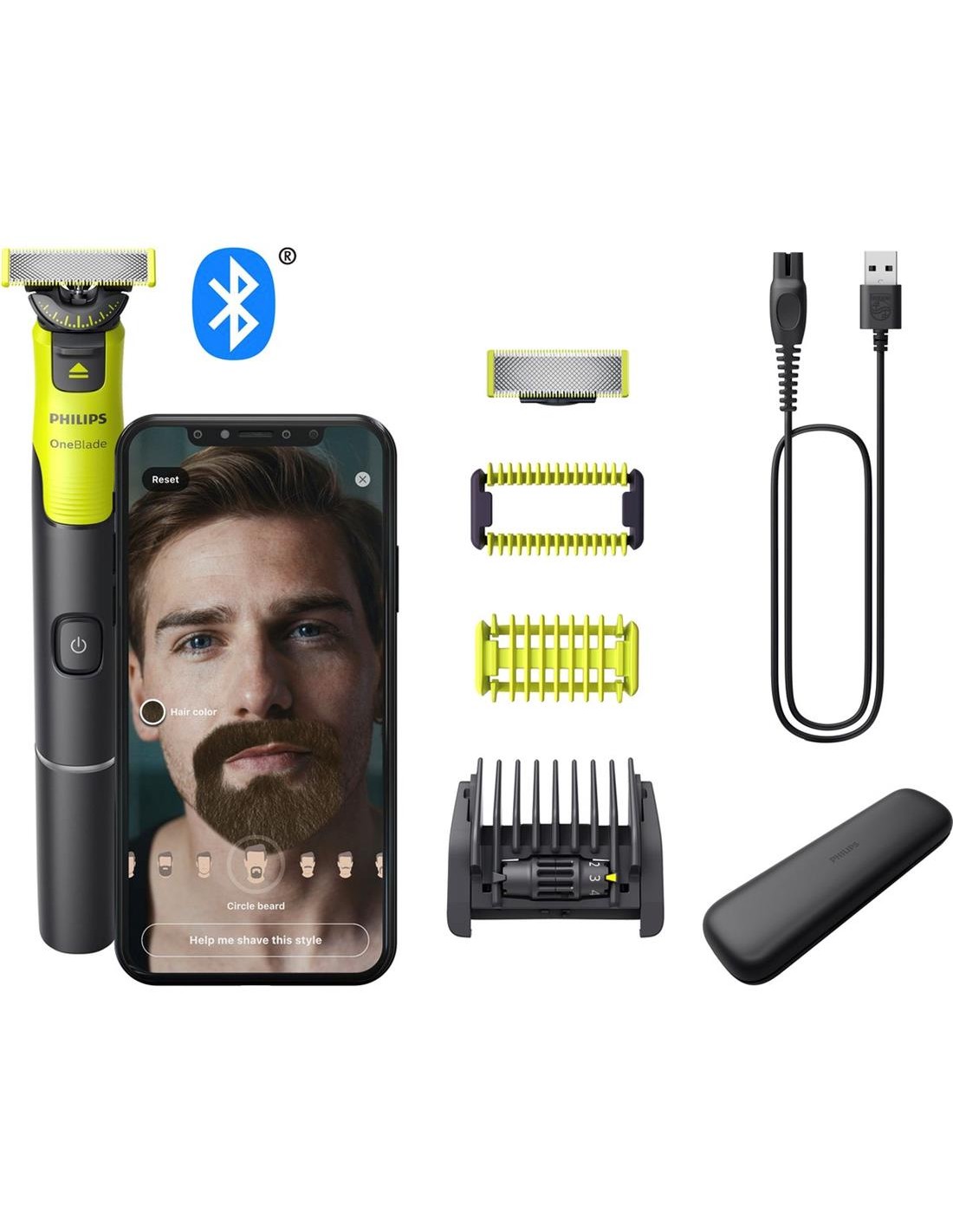 Philips QP4631/65 OneBlade 360 Recordadora para Cara y Cuerpo