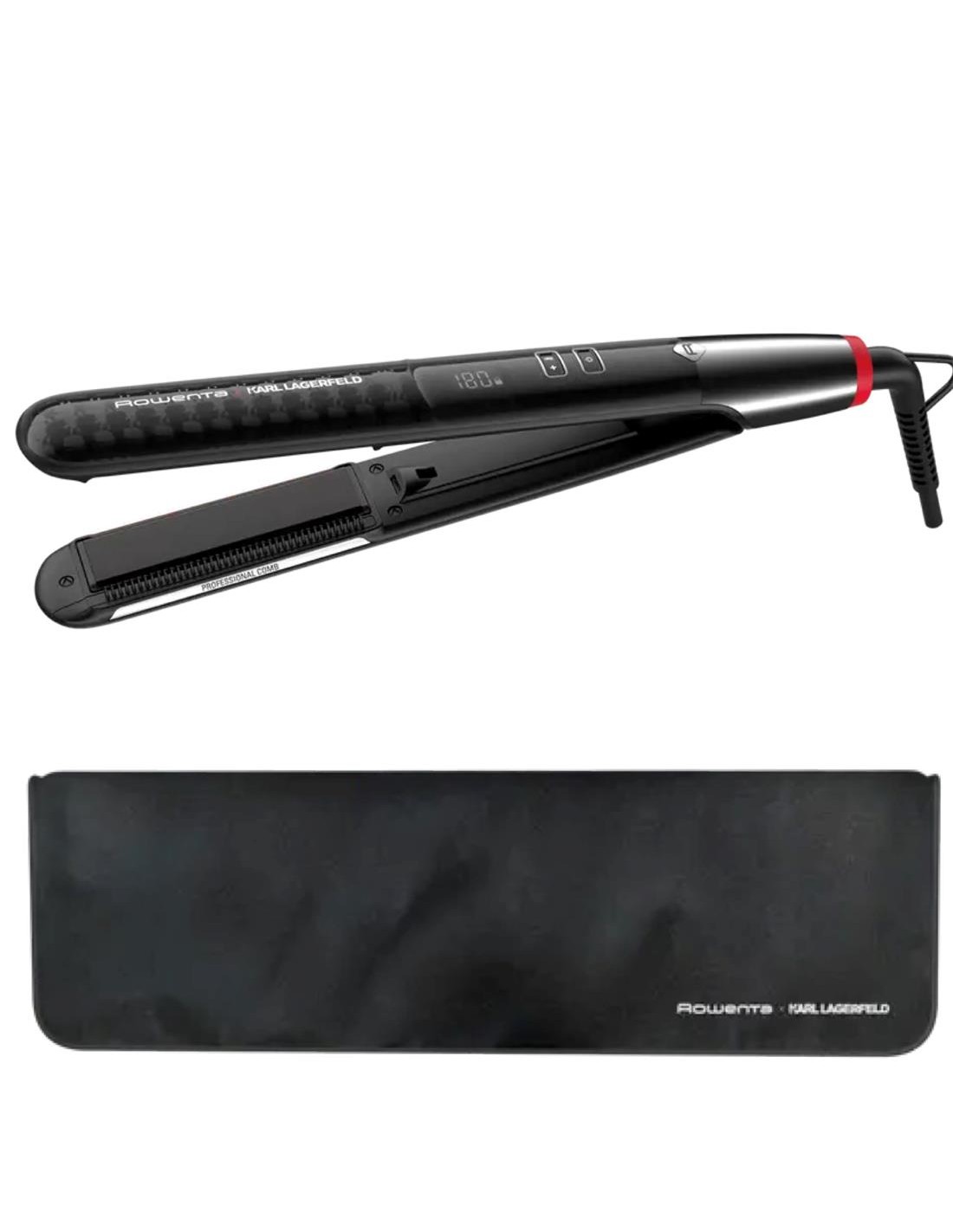 Rowenta SF466LF0 Plancha de Pelo Digital con Keratina Karl Lagerfeld