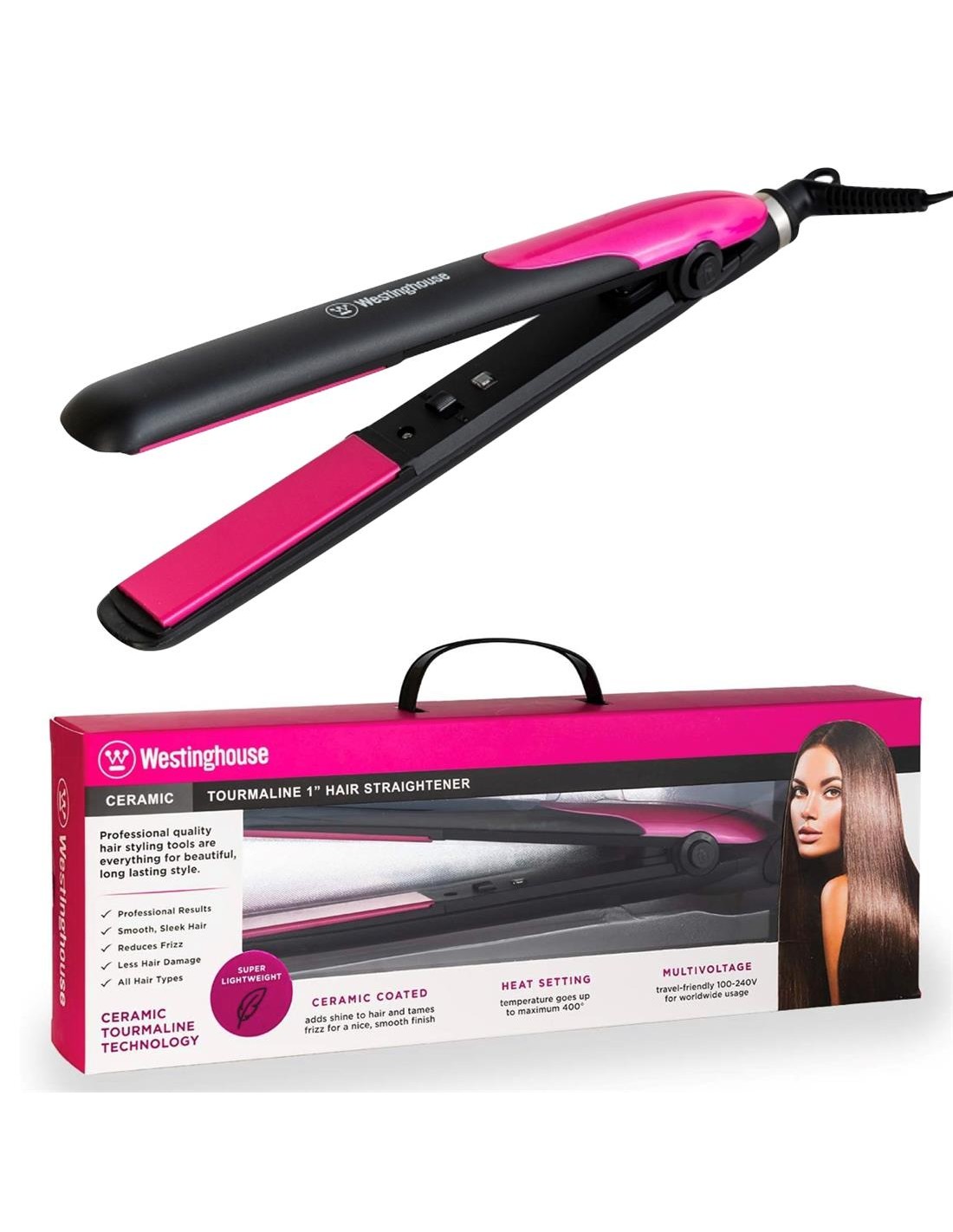 Westinghouse WH1126 Plancha Alisadora de Pelo con Turmalina