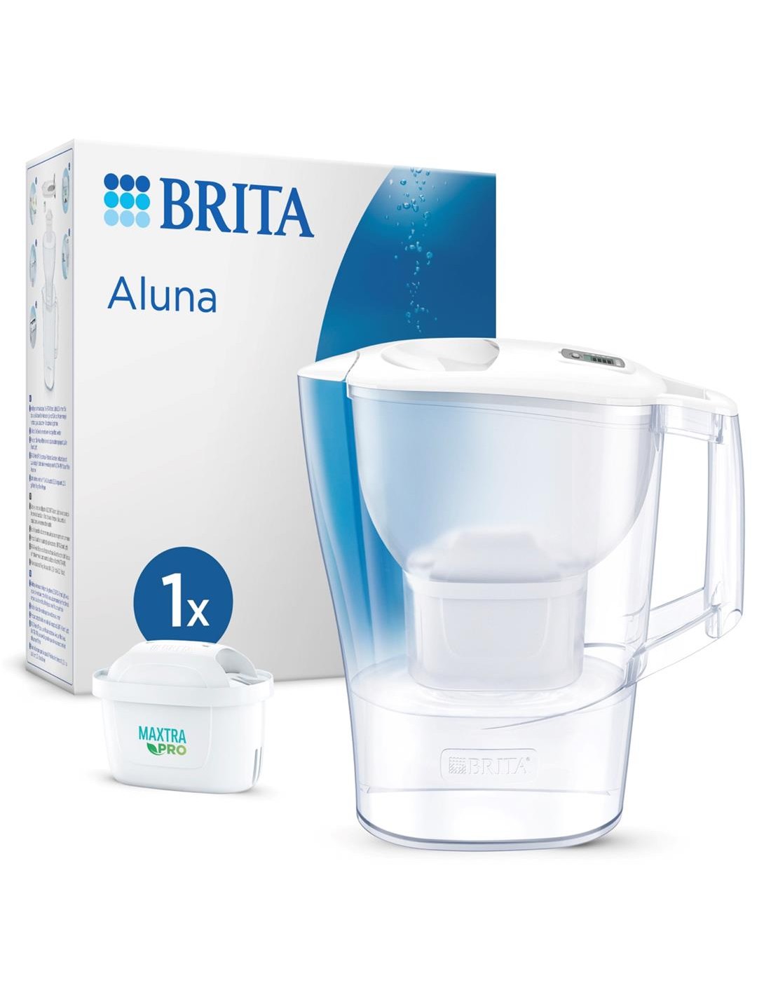 Brita Jarra Filtrante Aluna Blanca 2.4L+ Filtro Maxtra Pro