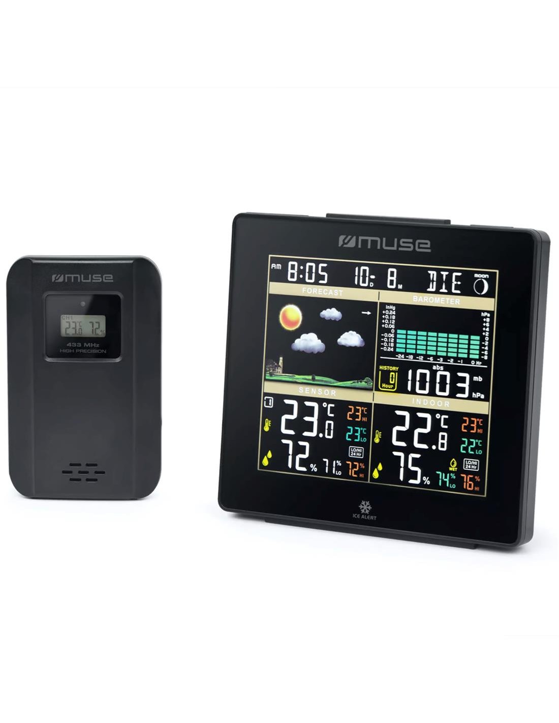 Muse M085WS Estación Meteorológica Digital