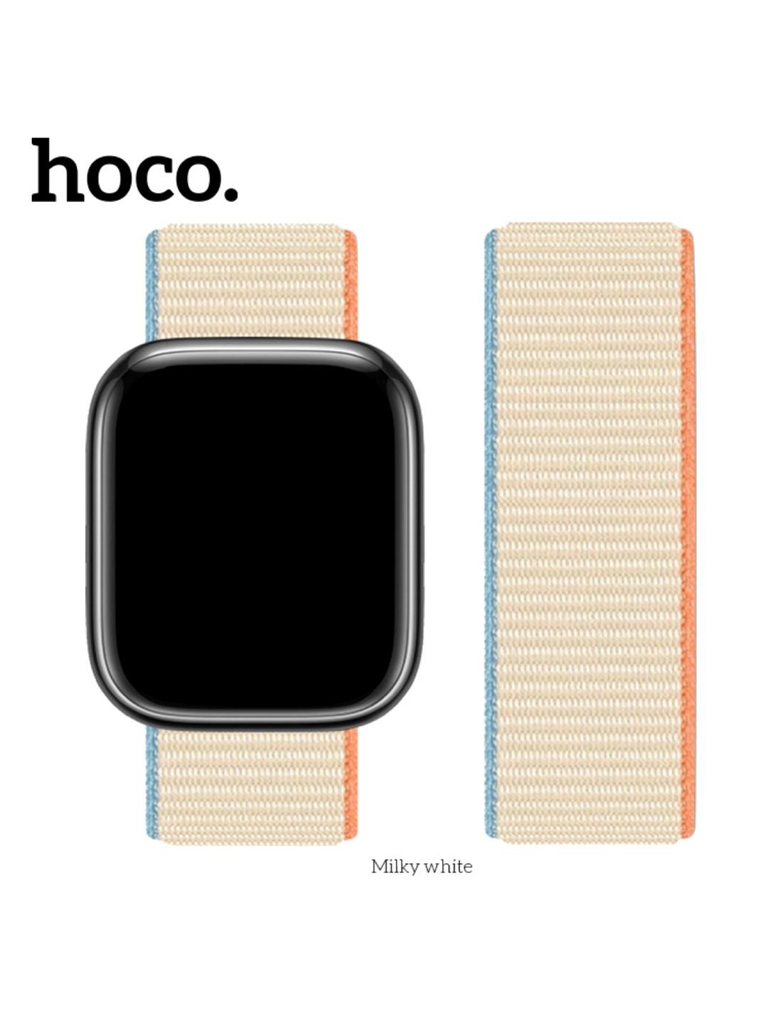 Hoco iWatch WA02 Correa Nylon Blanco Milky