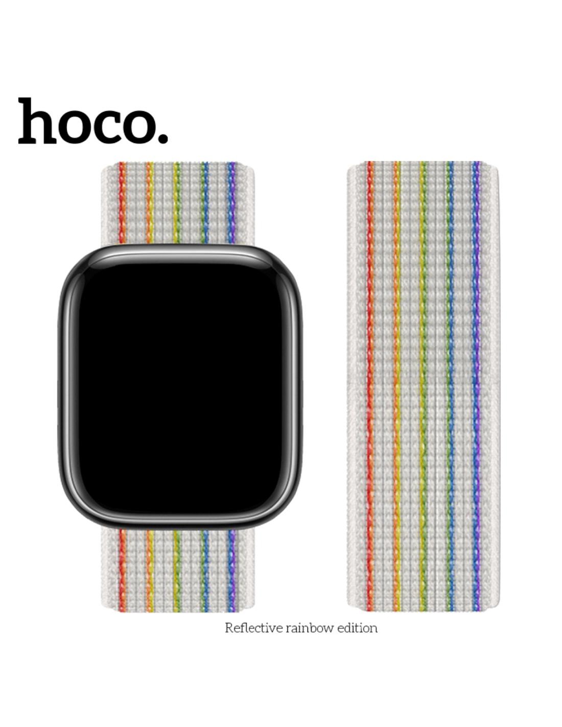 Hoco iWatch WA02 Correa Nylon Edicion Arcoiris