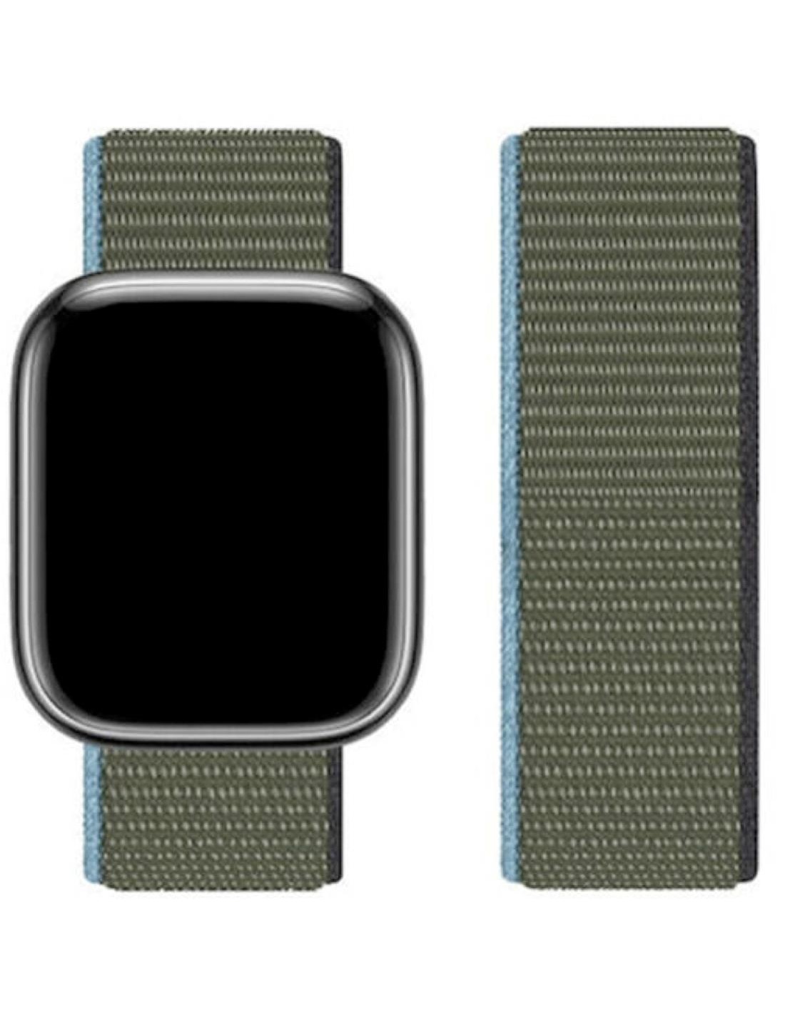 Hoco iWatch WA02 Original Series Loop Type Nylon Strap (38/40/41mm) Dark Olive Green