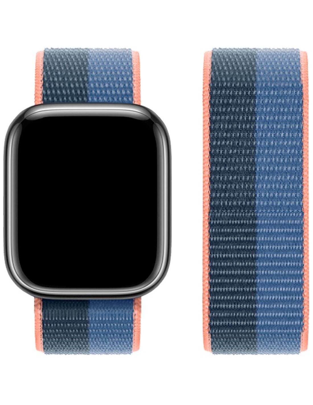 Hoco iWatch WA02 Original Series Loop Type Nylon Strap (38/40/41mm) Deep Blue Bird Feather