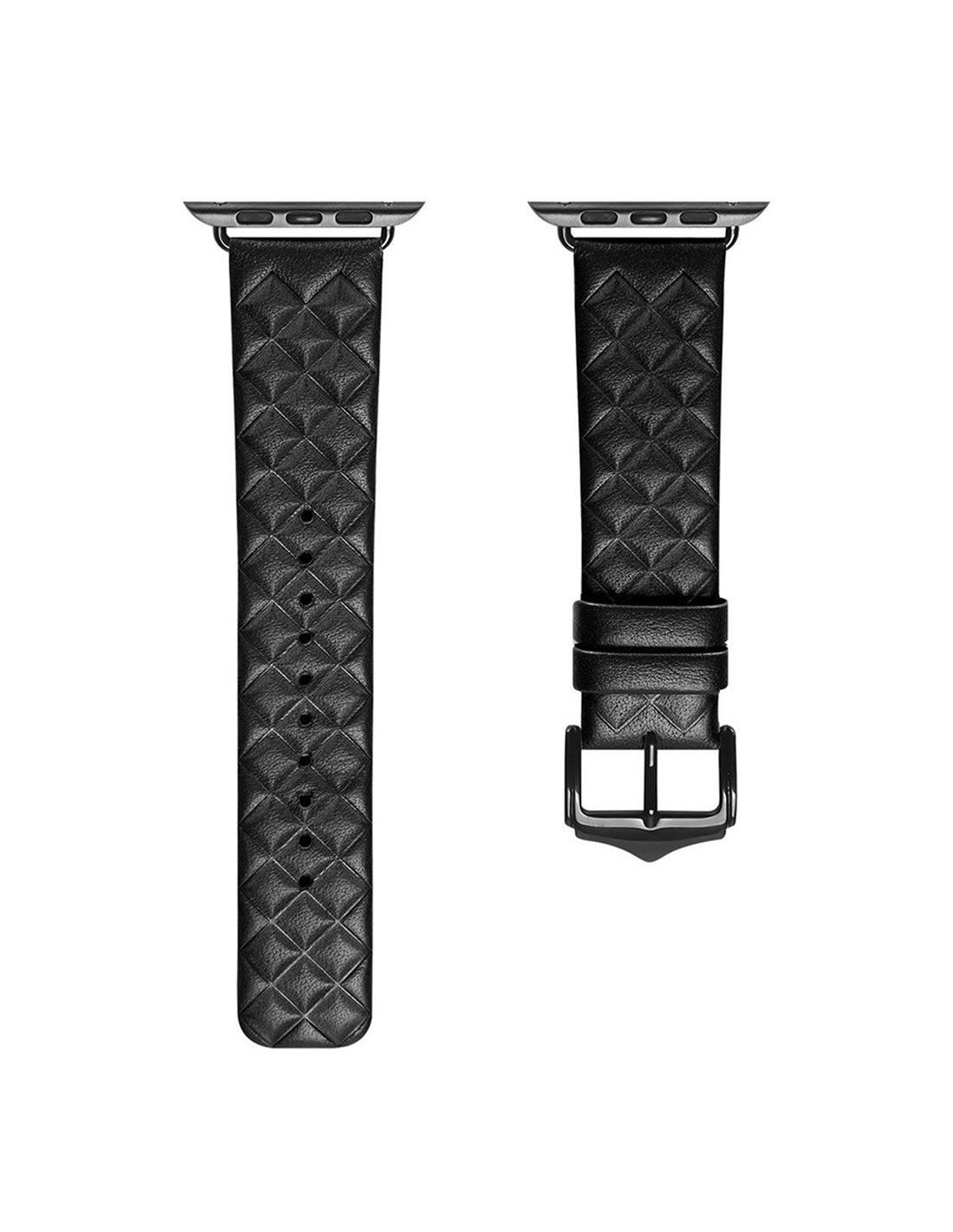 Hoco iWatch WA18 Elegant Series Leather Strap (38/40/41mm) Negro