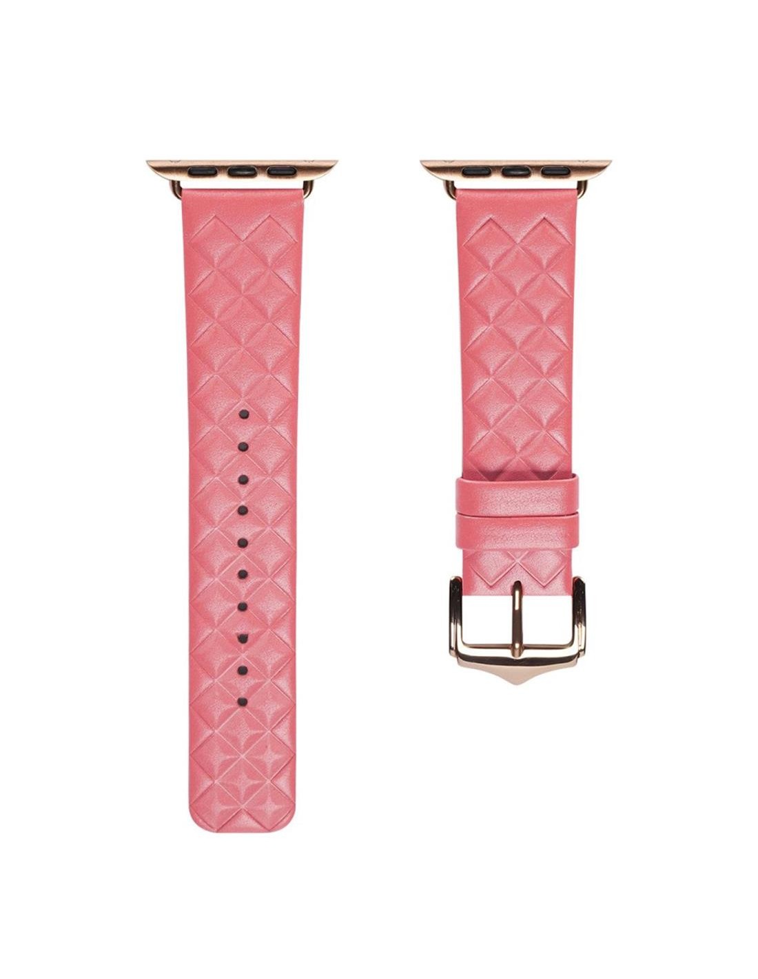 Hoco iWatch WA18 Elegant Series Leather Strap (42/44/45/49mm) Rosa