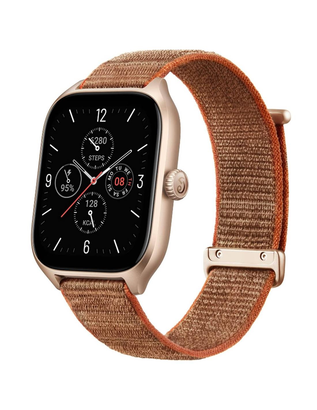 Amazfit GTS 4 Smartwatch con GPS y 150 deportes Dorado y Marrón