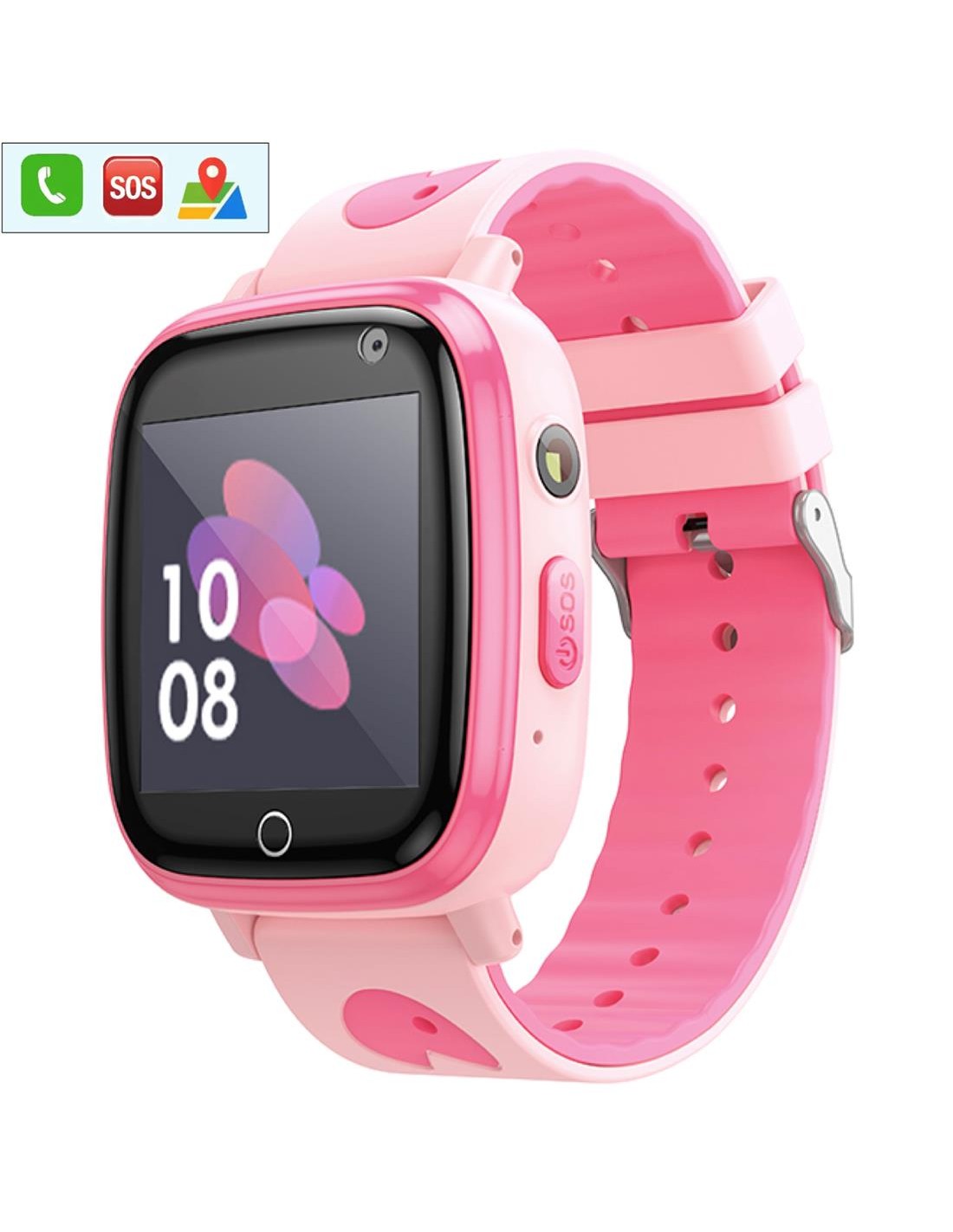 Hoco Y100 2G Children SmartWatch para Niños con llamadas Bluetooth Rosa