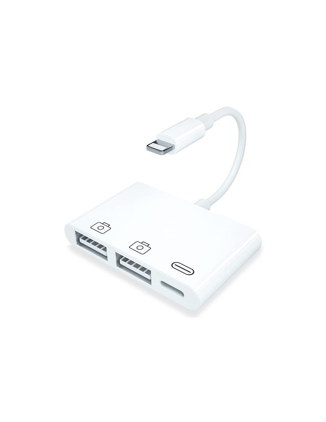 Adaptador Compatible Lightning a 2x USB