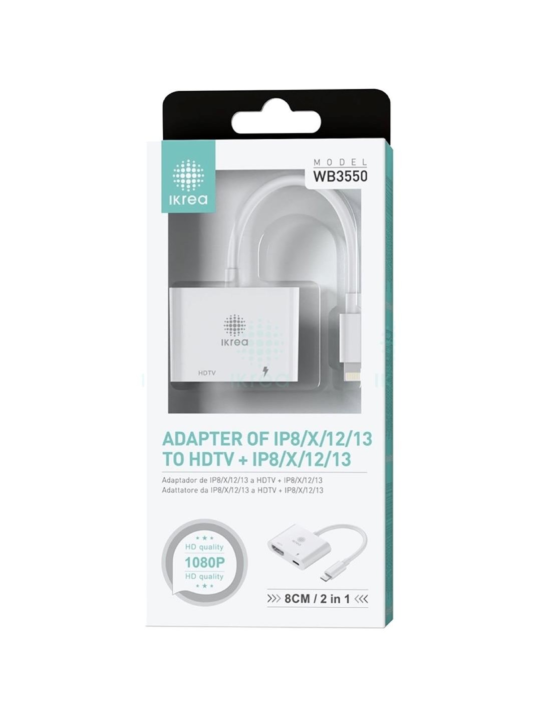 Adaptador Ligthning a HDMI Ikrea WB3550