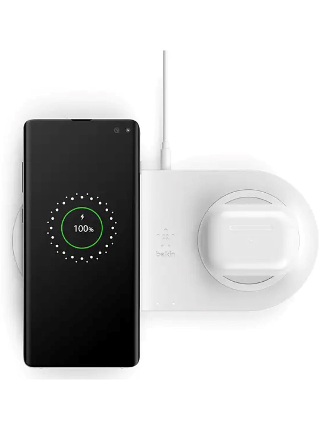 Belkin Base de Carga InalÃ¡mbrica 10W Doble (WIZ002VFWH)