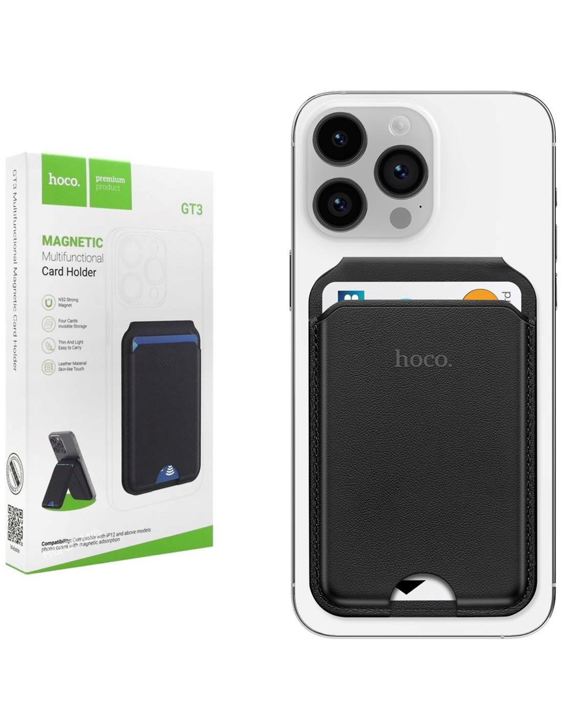 Hoco GT3 Tarjetero Magsafe con función Soporte