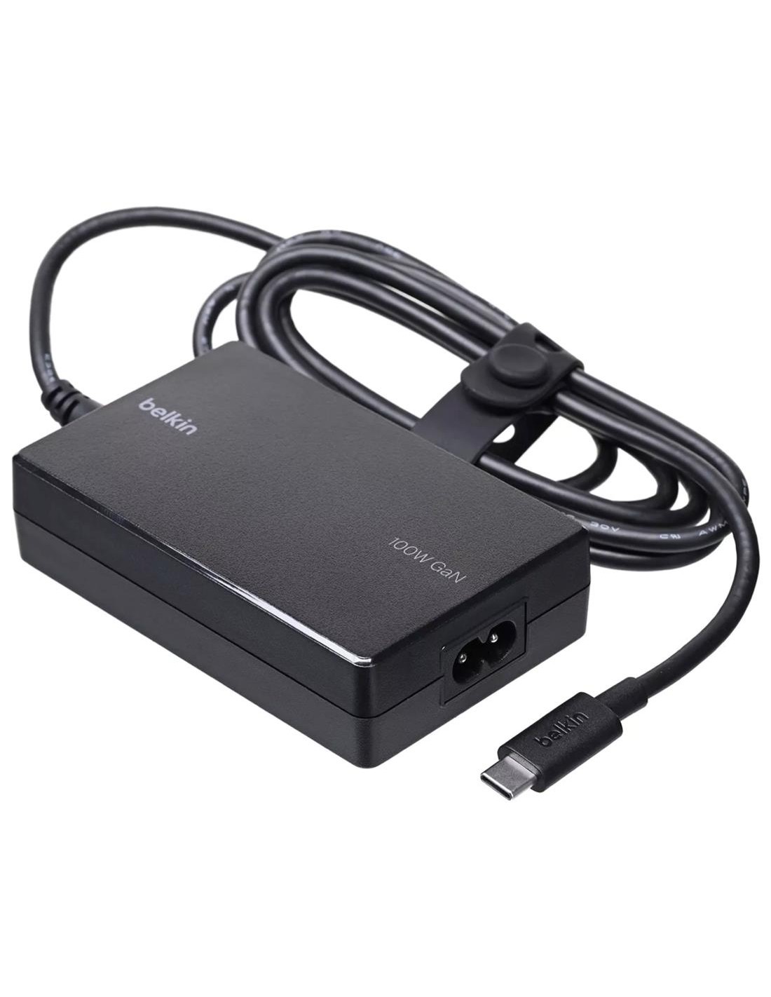 Belkin Cargador 100W USB-C para portátiles con Cable 2,5 metros (INC016VFBK)