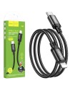 Cable USB-C a Lightning 1 metro 20W Hoco X89 Reforzado Negro
