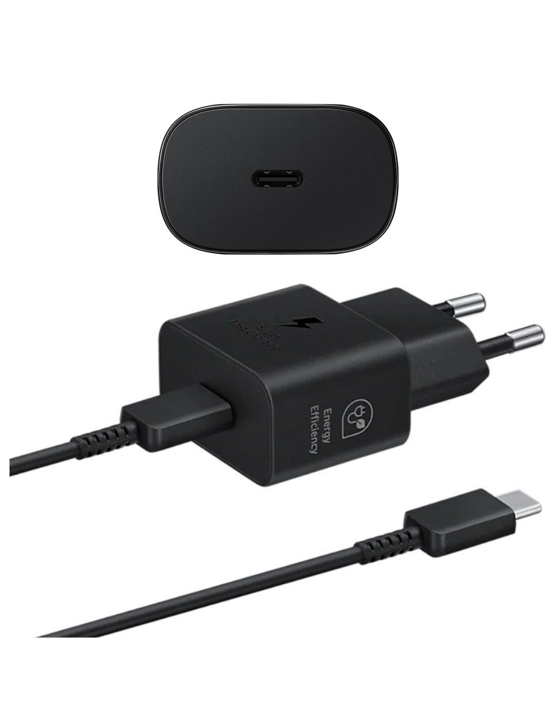 Cargador USB-C Fast Charger 25W+ Cable USB-C Samsung Negro (EP-T2510)
