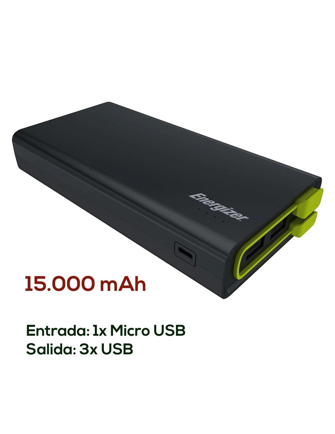 Powerbank 15.000 Mah Energizer UE15001  Negro