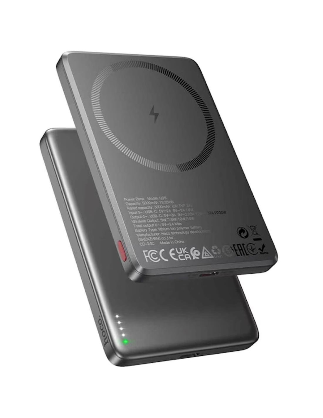Powerbank Hoco Q26 Magsafe PD20W 5.000 mAh Metal Gray