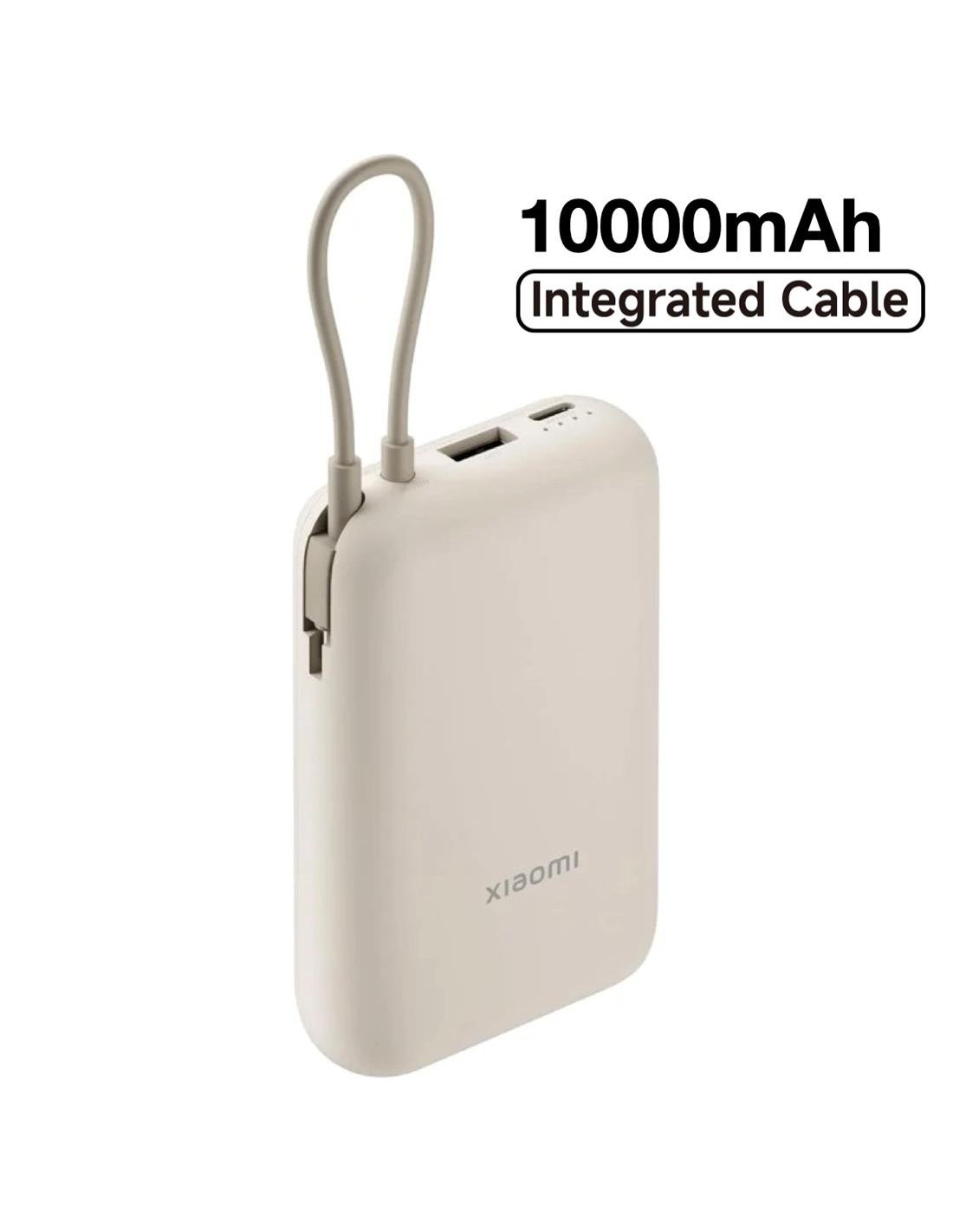 Xiaomi Powerbank 10.000 mAh 22.50W Con Cable Integrado Tan Beige (BHR9072GL)