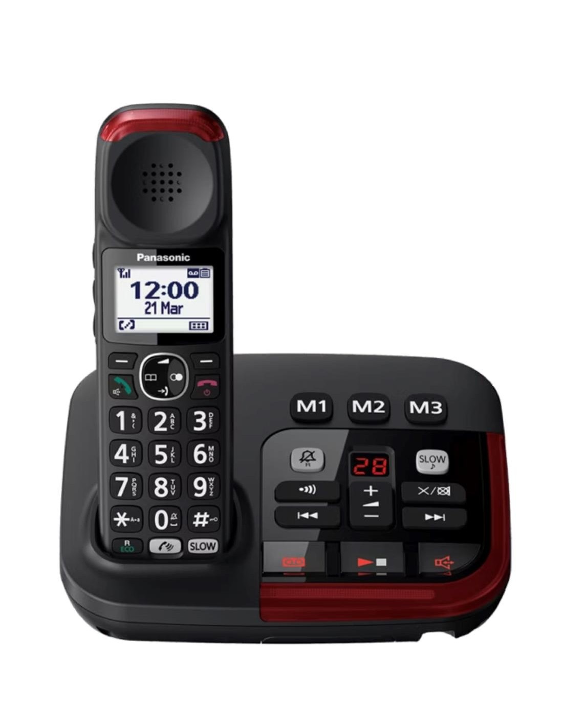 Panasonic KX-TGM420EXB TelÃ©fono InalÃ¡mbrico Para Mayores