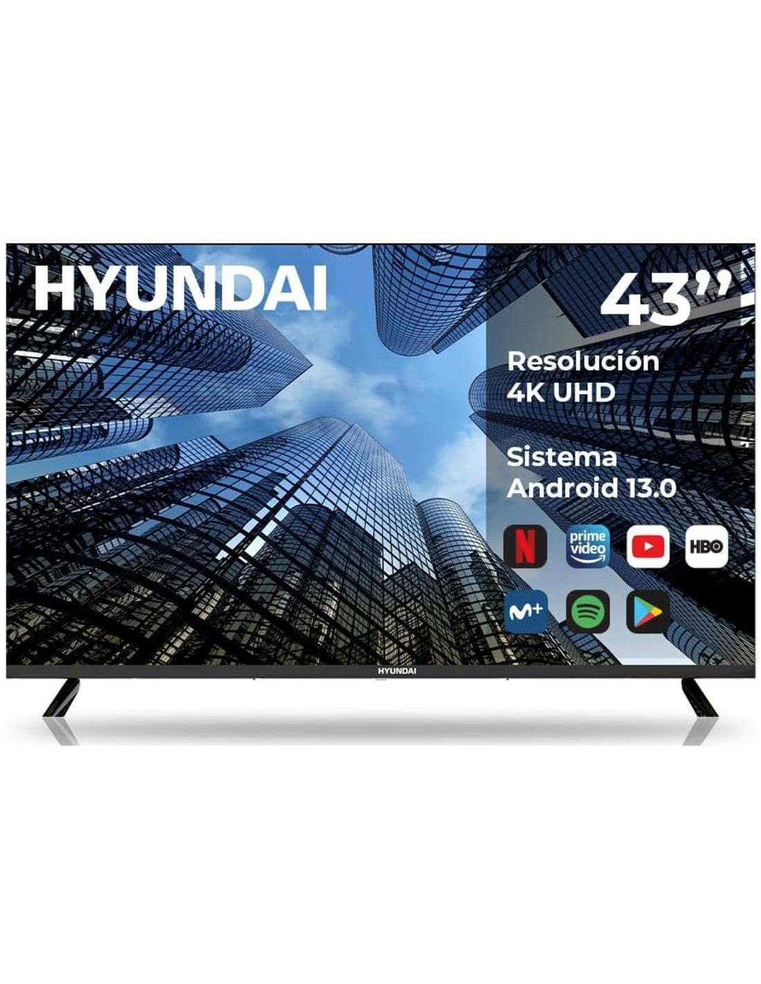TV 43" Hyundai QLED HTV4300QUA UHD 4K Smart Tv Wifi