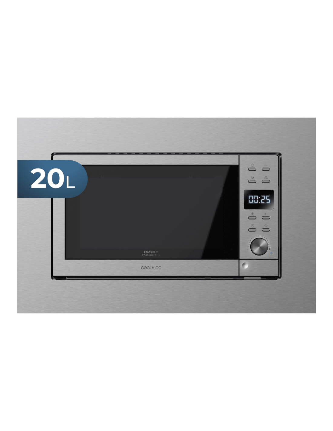 Microondas encastrable GrandHeat 2000 Built-In Steel Black