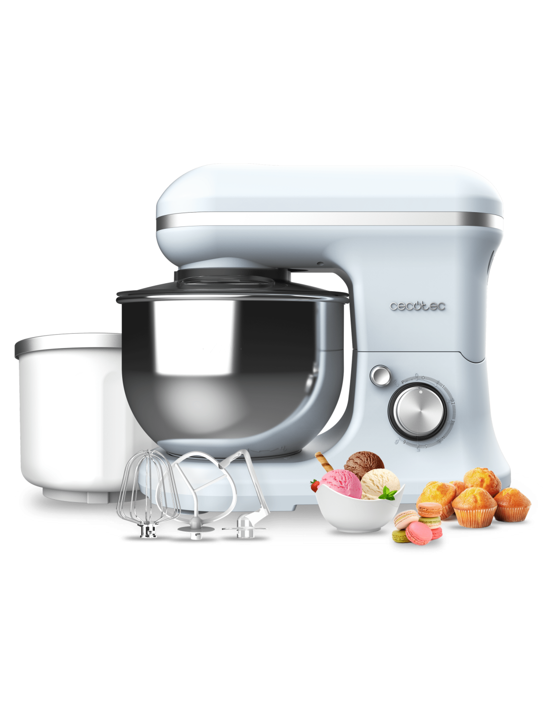 Batidora Amasadora Cecomixer Merengue 5L 1200 Ice-Cream Blue