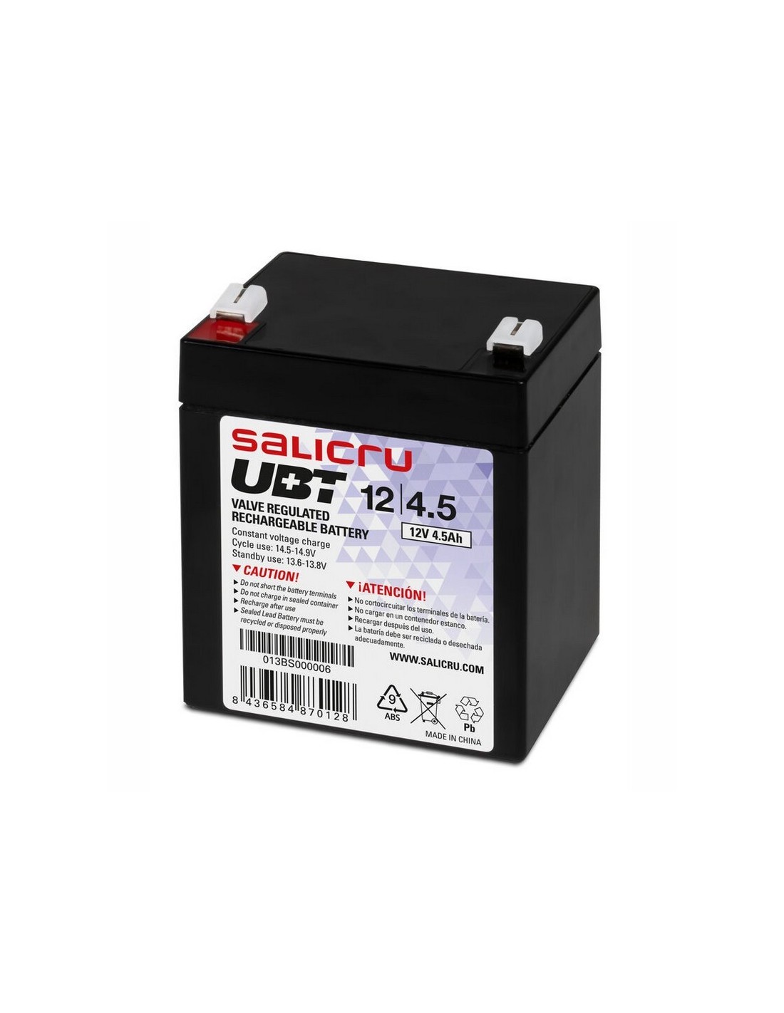 BATERIA UPS SALICRU 4.5AH/12V