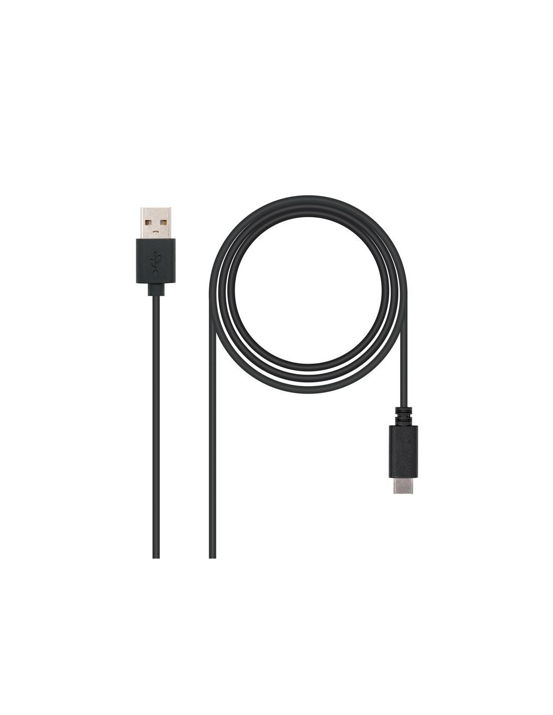 CABLE USB 3A TIPO USB-CM-AM NEGRO 1M NANOCABLE