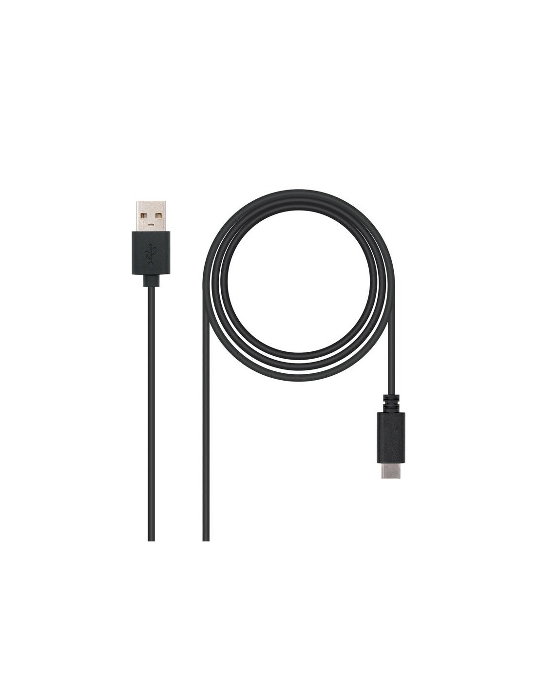 CABLE USB 3A TIPO USB-CM-AM NEGRO 2M NANOCABLE