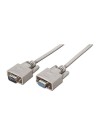 CABLE SERIE NANOCABLE RS232 DB9/M - DB9/H 3M WHITE