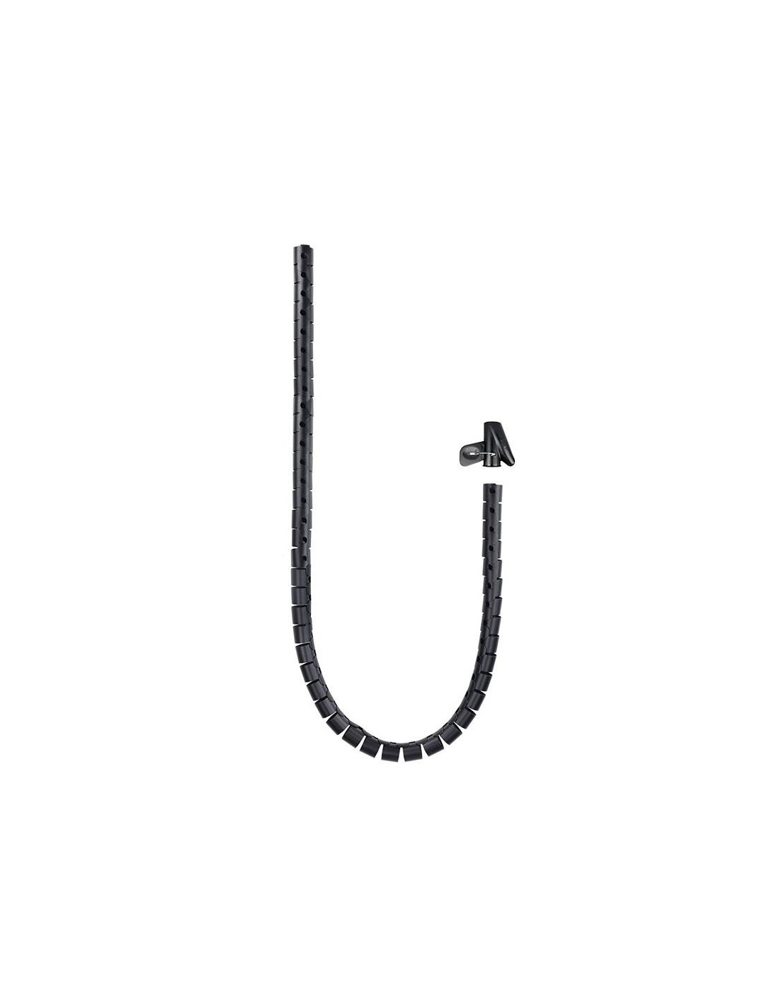 ORGANIZADOR DE CABLE NANOCABLE FLEXIBLE 25MM 1M BLACK