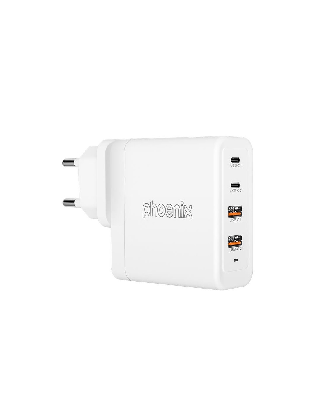 CARGADOR PHOENIX 100W SMARTPHONE/PORTATIL/TABLET 2X USB-A + 2X USB-C