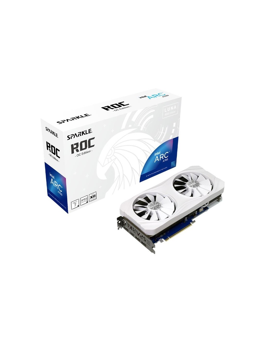 TARJETA DE VIDEO SPARKLE INTEL ARC A750 ROC LUNA OC 8GB GDDDR6