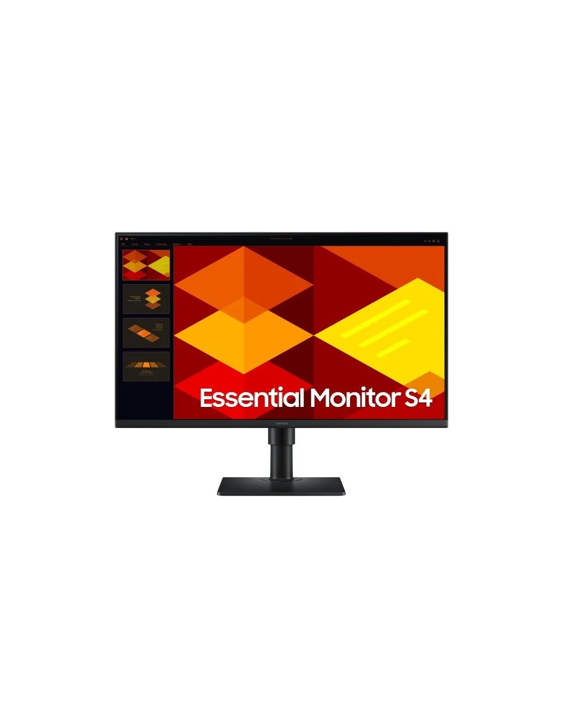 MONITOR SAMSUNG ESSENTIAL S4 27 IPS 100HZ MULTIMEDIA ERGONOMICO DP HDMI BLACK