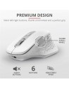 RATON TRUST OZAA ERGONOMICO RECARGABLE WIRELESS WHITE