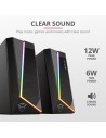 ALTAVOCES TRUST GAMING GTX 609 ZOXA RGB 2.0 SPEAKERSET