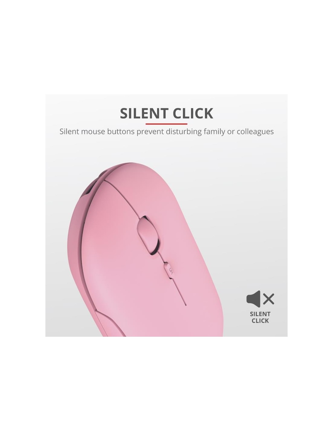 RATON TRUST PUCK RECARGABLE WIRELESS BLUETOOH PINK