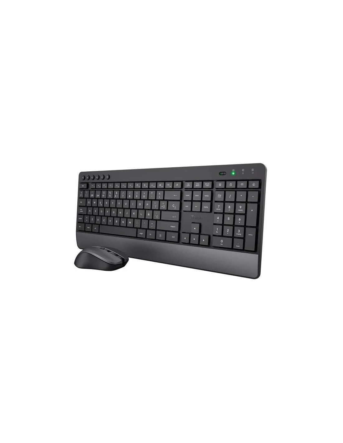TECLADO + RATON TRUST TREZO WIRELESS BLACK ECO