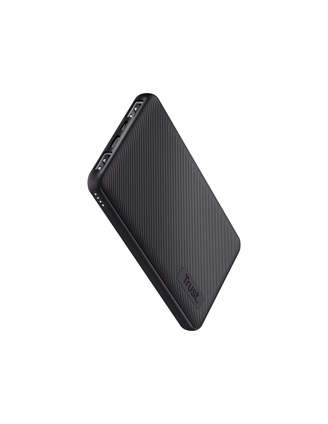 POWERBANK TRUST PRIMO SLIM 5000MAH 2A USB + USB-C + MICRO-USB ECO BLACK