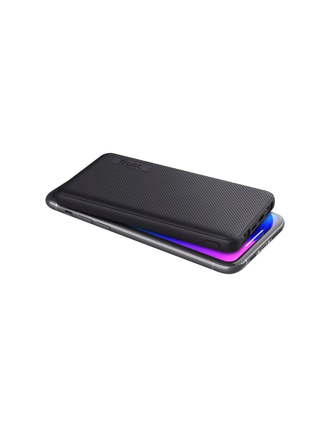 POWERBANK TRUST PRIMO SLIM 5000MAH 2A USB + USB-C + MICRO-USB ECO BLACK