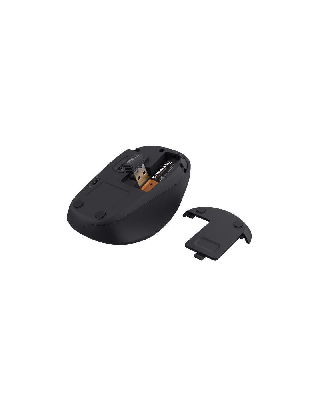 MALETIN TRUST BOLOGNA 16 BLACK + RATON WIRELESS SILENT BLACK