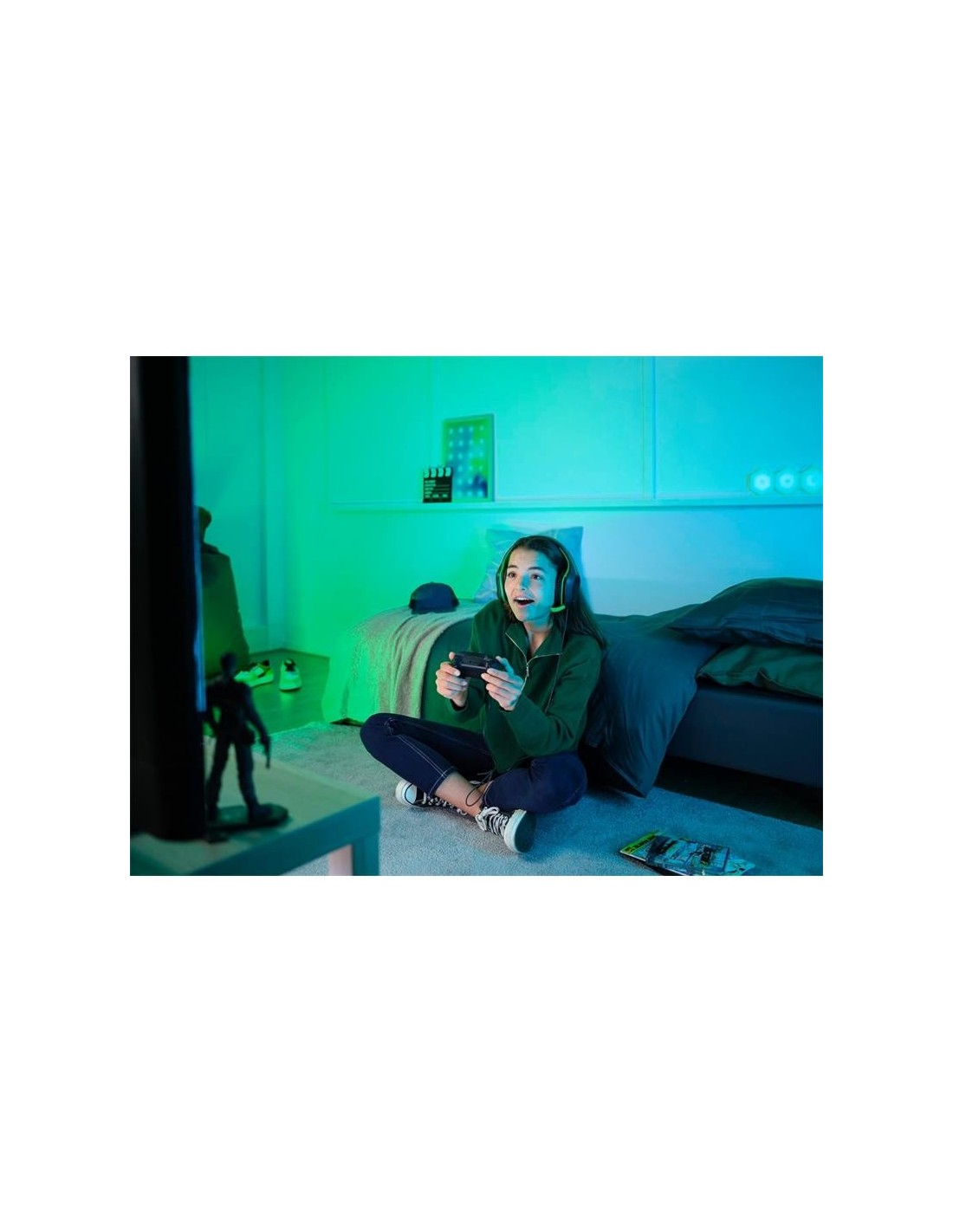 AURICULARES + MICROFONO TRUST GAMING GXT 415X ZIROX MULTI HEADSET GREEN