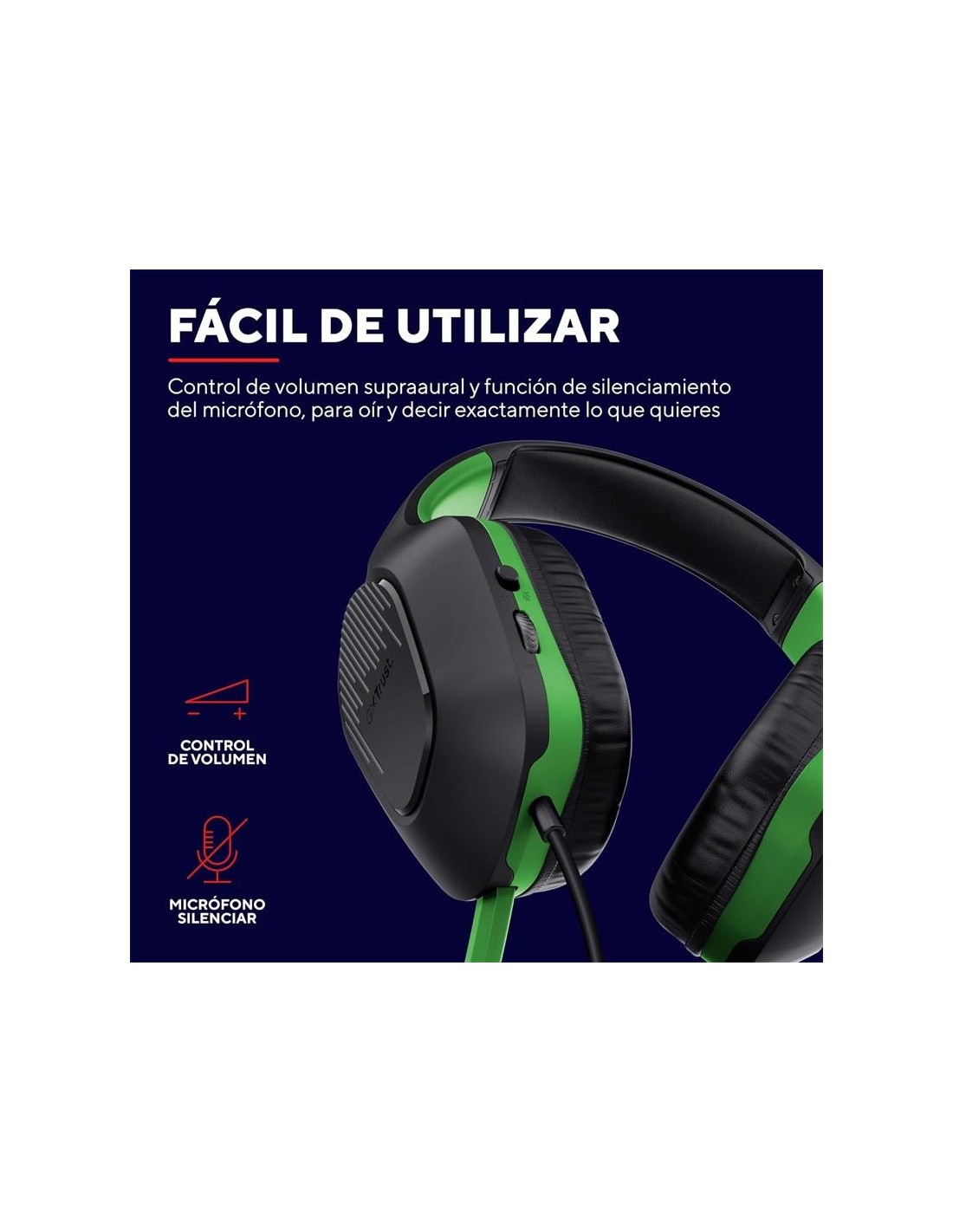 AURICULARES + MICROFONO TRUST GAMING GXT 415X ZIROX MULTI HEADSET GREEN