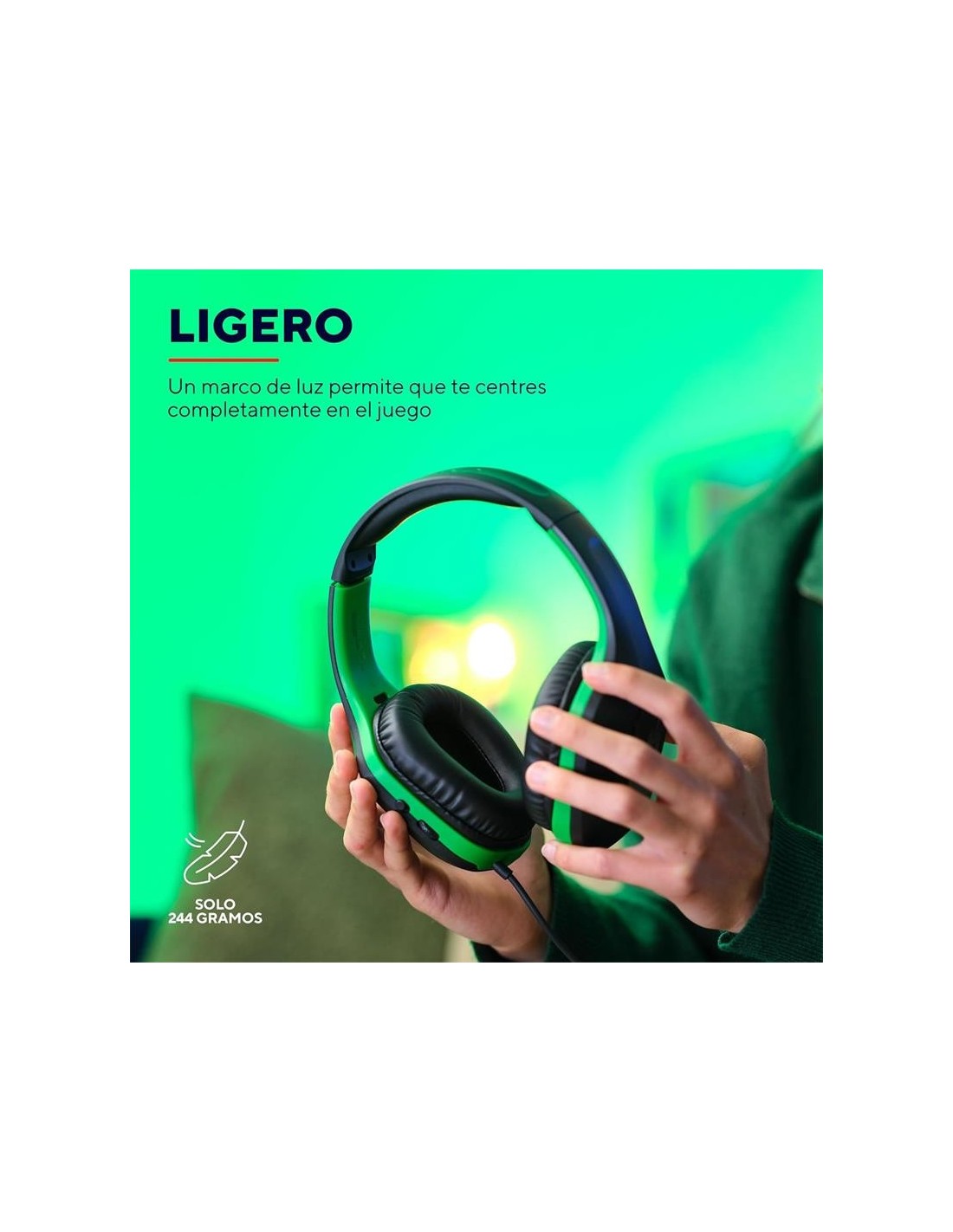 AURICULARES + MICROFONO TRUST GAMING GXT 415X ZIROX MULTI HEADSET GREEN